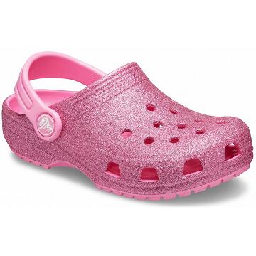 Crocs Classic Glitter Klumpa Lány Rózsaszín | HU 1496FDNM